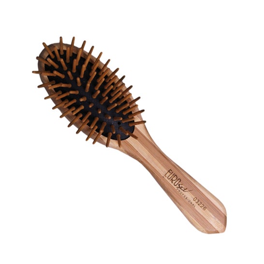 Eurostil Brosse ovale en bambou petite 1pc