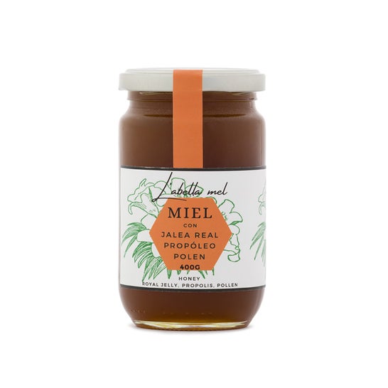 L'Abella Mel Miel avec Gelée Royale Propolis et Pollen 400 g