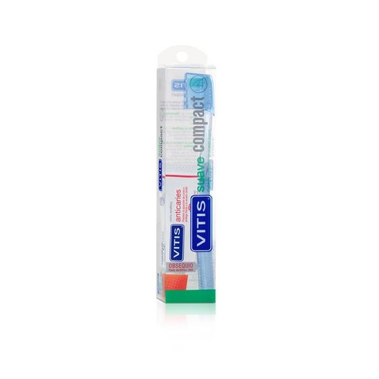 Vitis Compact brosse à dents souple pour adultes 1 pc