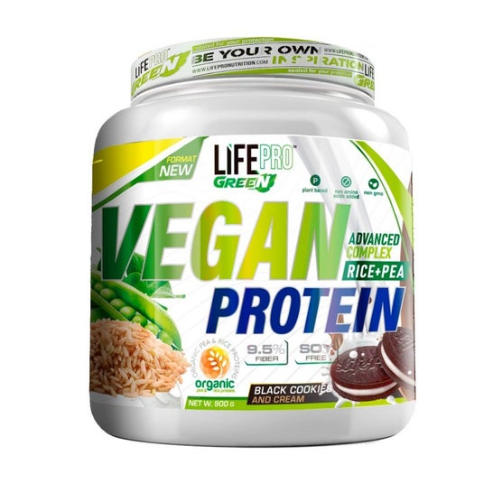 Life Pro Nutrition Vegan Protein Organic Black Cookies & Cream 900g