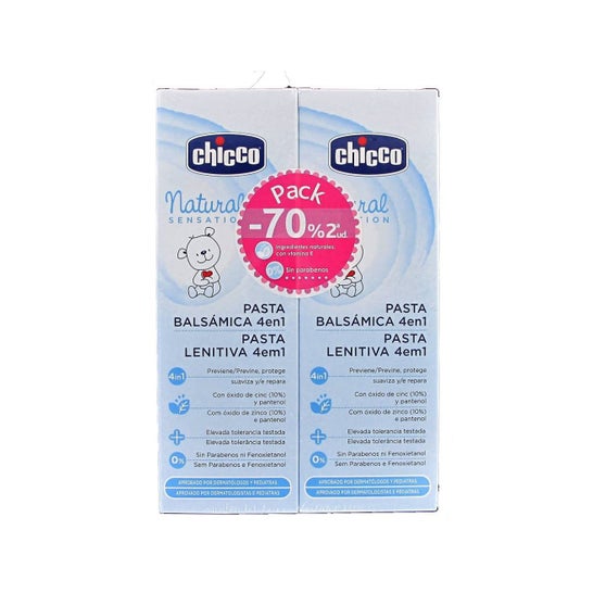 Chicco Pack Natural Sensation Crème Balsamique 4 en 1 2x100ml
