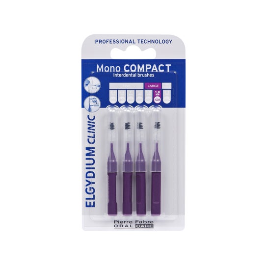Elgydium Clinic Escovilhões Mono Compact Roxo 4 Unidades Elgydium Clinic Escovilhões Mono Compact Roxo 4 Unidades