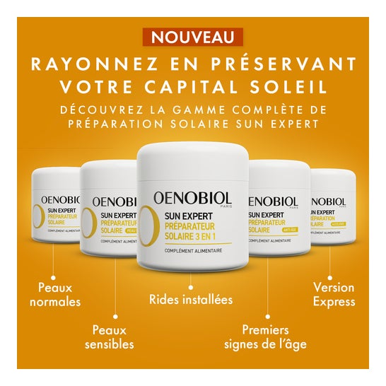 Oenobiol Sun Expert Préparateur Solaire 3 en 1 30 Capsules
