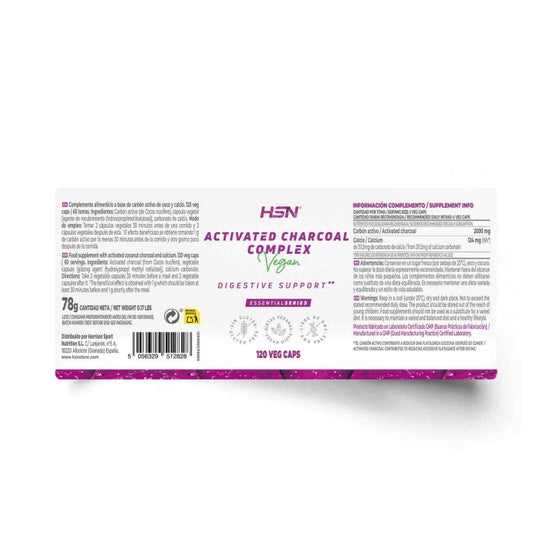 HSN Carbón Activo Complex 120vcaps