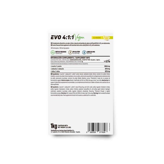HSN Evo 4:1:1 BCAA's Instantanés Citron 1kg