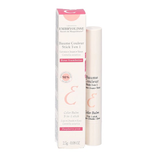 Embryolisse Baume Couleur Stick 3 en 1 Rose Framboise 2.5 g