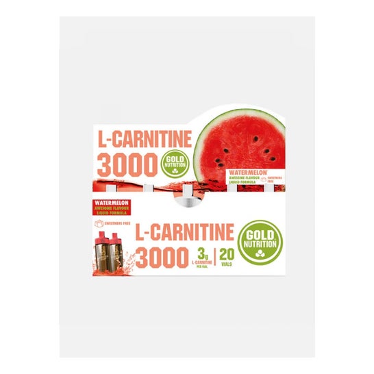 Gold Nutrition L-Carnitine 3000mg Sandia 20uds