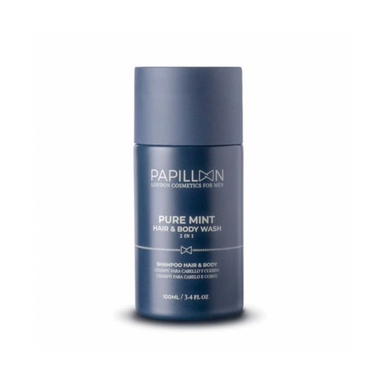 Papillon Pure Mint Shampoing Cheveux Barbe Corps 100ml