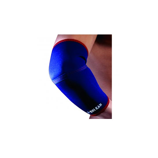 Protège-coude classique Vulkan 3mm bleu Taille S