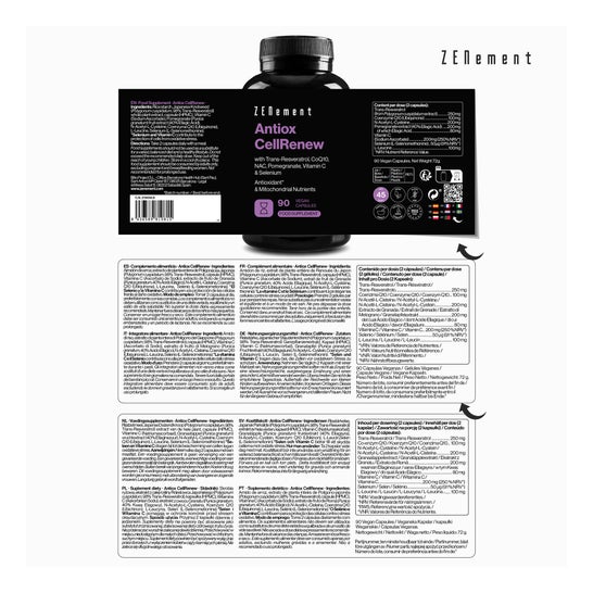 Zenement Antiox CellRenew 90vcaps