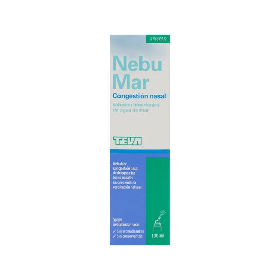Nebumar nasal congestion nasale solution saline 100ml