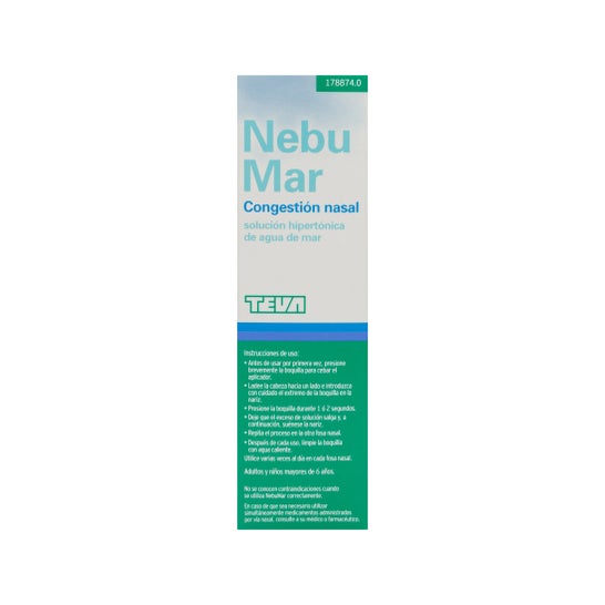 Nebumar nasal congestion nasale solution saline 100ml