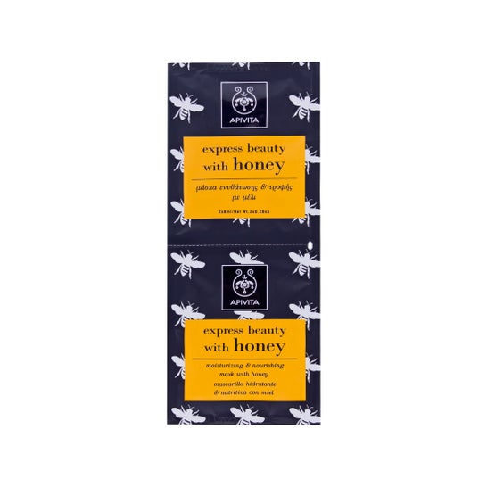 Apivita Express Beauty Moisturizing-Nutritional Honey Mask 2udsx8ml