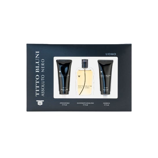 Titto Bluni Assoluto Nero Uomo Set Edt + After Shave + Shower Gel