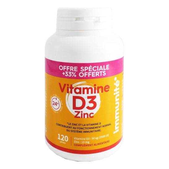 PharmaScience Vitamine D3 + Zinc 120caps