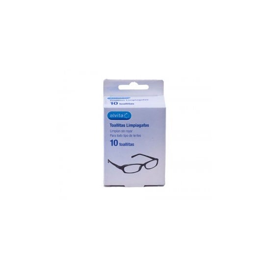 Alvita lingettes pour nettoyeur de lunettes 10 Unités