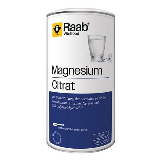 Raab Vitalfood Citrate de Magnésium en poudre 340g Raab Vitalfood Citrate de Magnésium en poudre 340g