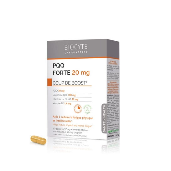 Biocyte Pqq Forte 20mg Coup De Boost 10 Gélules