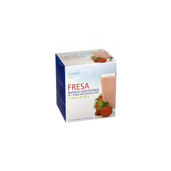 Sanon shake de remplacement fraise fraise 7 sachets 30g