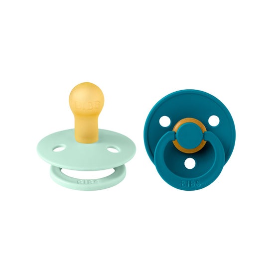 Bibs Colour Collection Tétine Ronde Caoutchouc Naturel T2 2uts