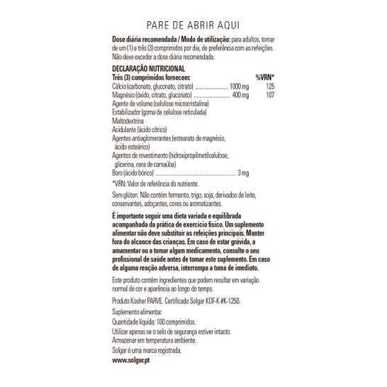 Solgar Menobore 100 Comprimés