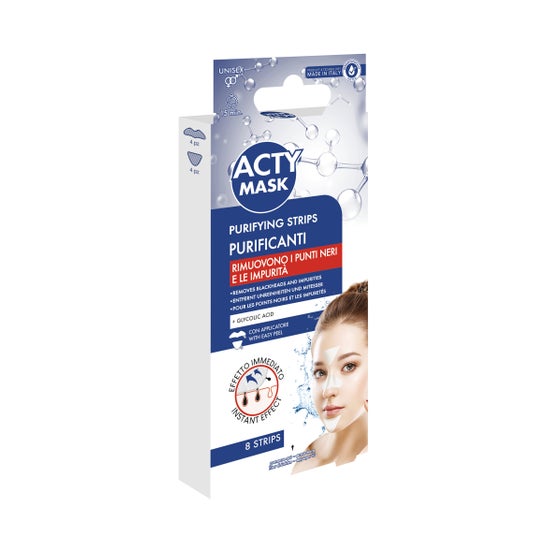 Acty Mask Purifying Strips Chin, Nose, Forehead 8 unités