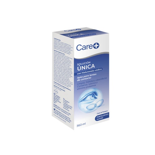 Care+ Líquido de Lentillas con Hialuronato Sódico 360 ml