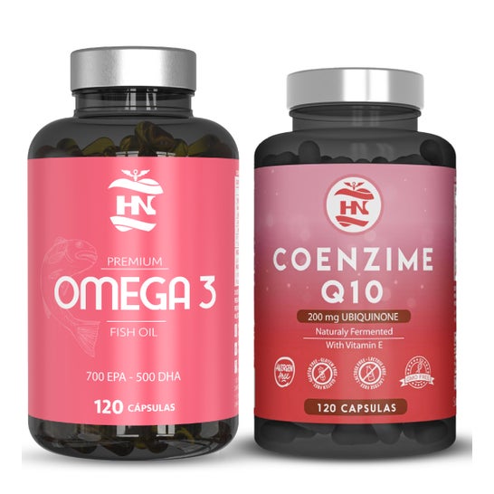 HN Pack Premium Omega 3 120 caps + Coenzyme Q10 120 caps
