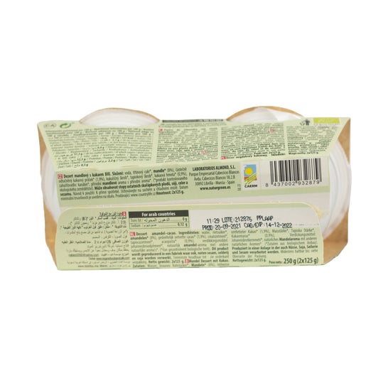 Naturgreen Dessert Amandes & Cacao bio (2x125 g)