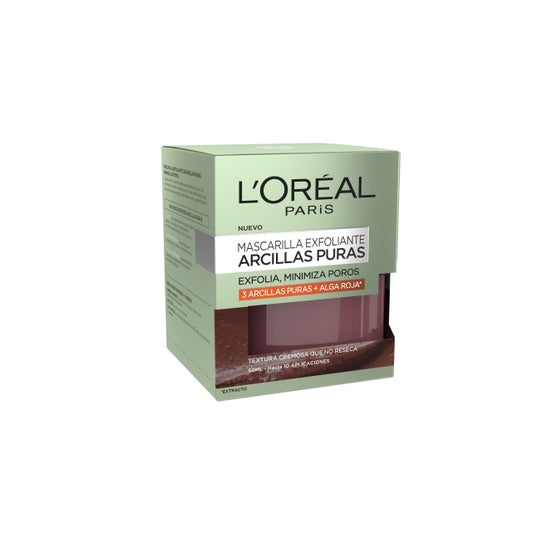 L'Oréal Argiles Pures Exfolie et Minimise les Pores Algues Rouges 50ml