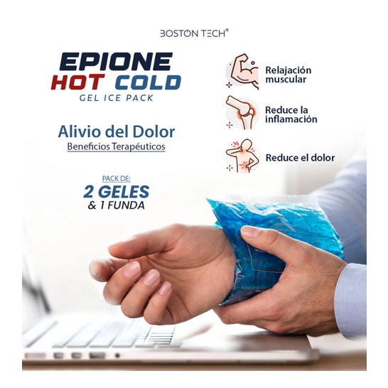 Boston Tech Sacs de Gel Froid et Chaud Premium avec Housse Réutilisable Multiposition 2 pcs