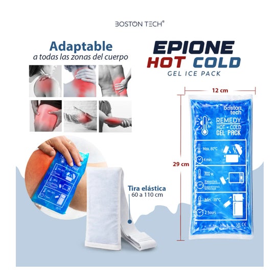Boston Tech Sacs de Gel Froid et Chaud Premium avec Housse Réutilisable Multiposition 2 pcs