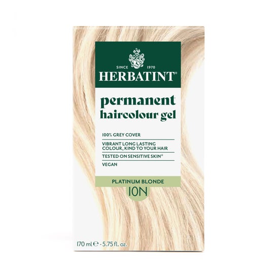 Herbatint Coloração Permanente N10 Louro Platinado 170ml Herbatint Coloração Permanente N10 Louro Platinado 170ml
