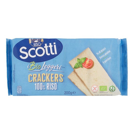 Riso Scotti Bio Leggeri Crackers 100% Riz Sans Gluten 200g