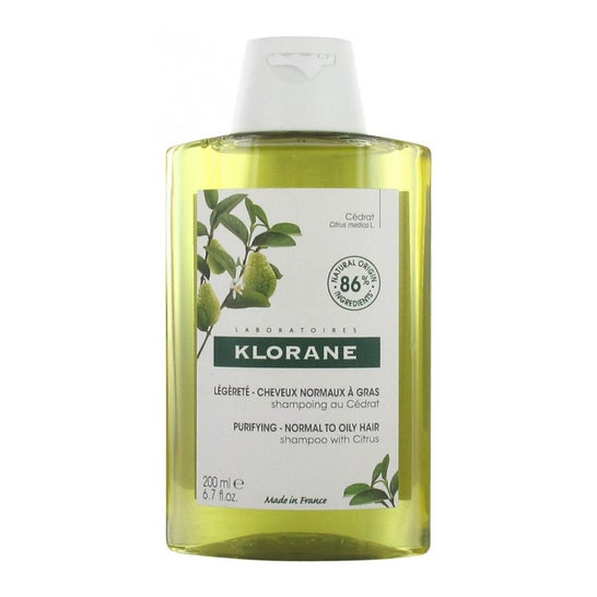 Shampooing à la pulpe d'agrumes Klorane 200ml