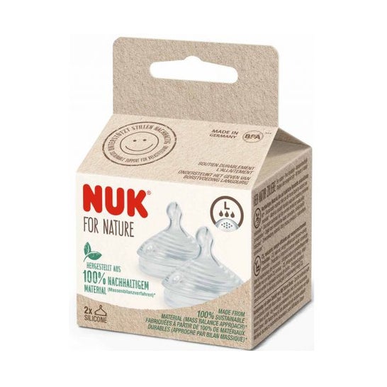 Nuk for Nature Tétines Silicone Taille L 2uts