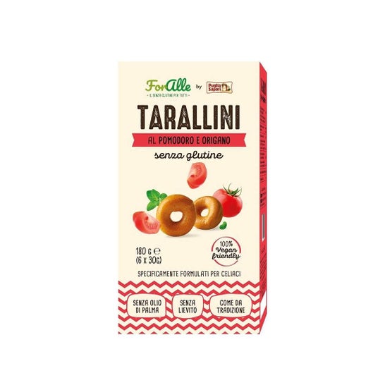 ForAlle Tarallini avec Tomate et Origan Sans Gluten 180g
