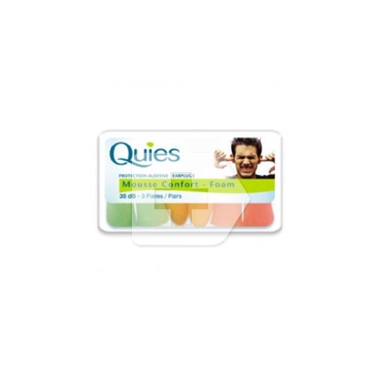 Quies Protection Auditive Mousse Confort 3 Paire