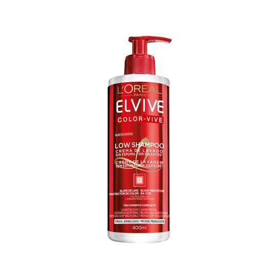L'Oréal Elvive Color-Vive Low Shampoing Cheveux Colorés 400ml