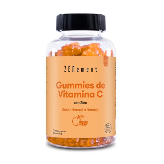 Zenement Gummies de Vitamina C Sabor Naranja 120 gominolas veganas