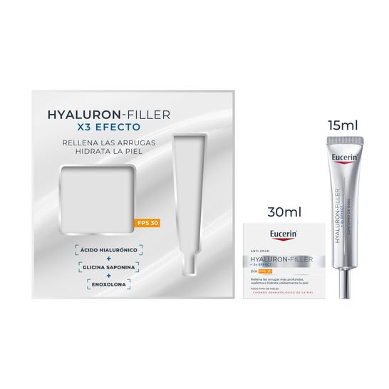 Eucerin Pack Hyaluron‑Filler 3x Effect Soin de Jour SPF30 + Contour des Yeux