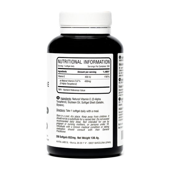 Hivital Foods Vitamine E Naturelle 400 UI 200 capsules
