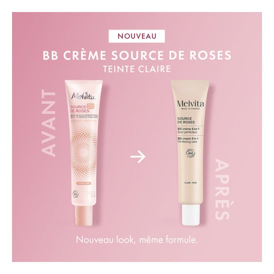 Melvita Source de Roses BB Crème Teinte Claire 40ml