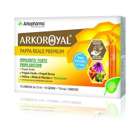 Arkopharma Arkoroyal Gelée Royale Premium Immunité Fort 10x15ml