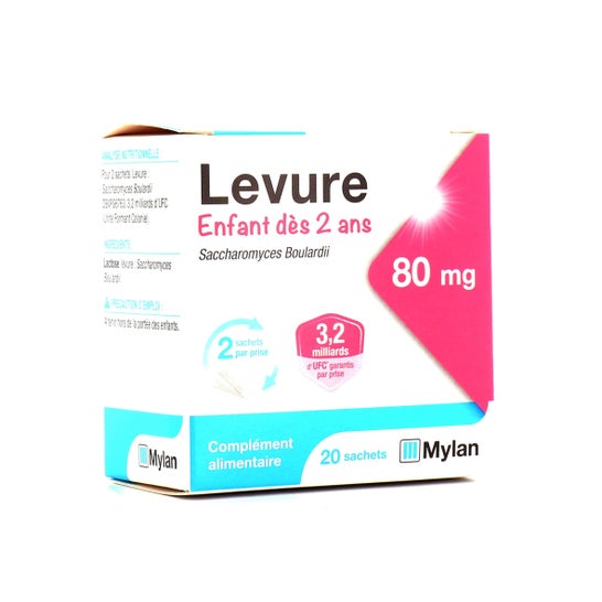 Mylan Levure Enfant dès 2 Ans 80mg 20 Sachets