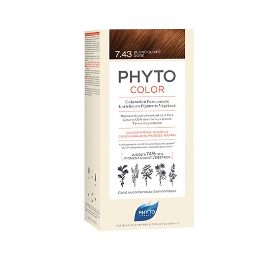 Phyto Kit Phytocolor Box 7.43 Blond Cuivré Doré
