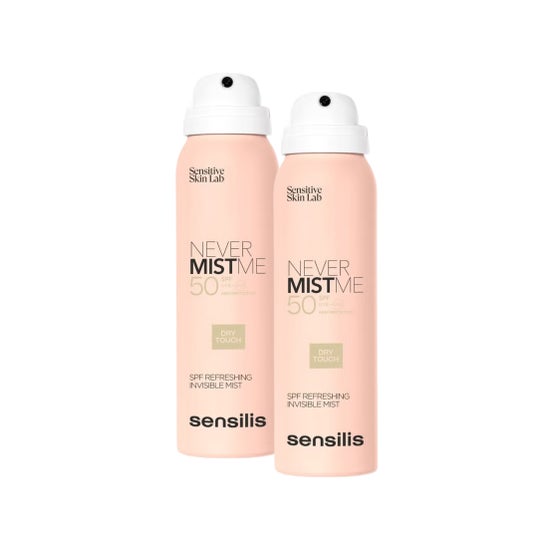 Sensilis Never Mist Me SPF50 Brume Invisible Touch Sec 2x100 ml