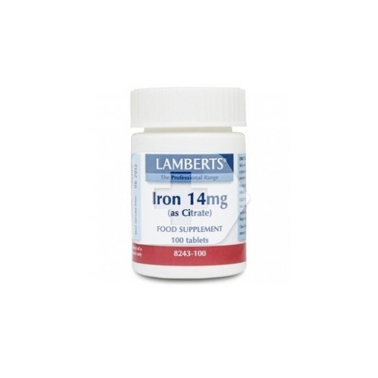 Lamberts Iron 14mg 100 comprimés