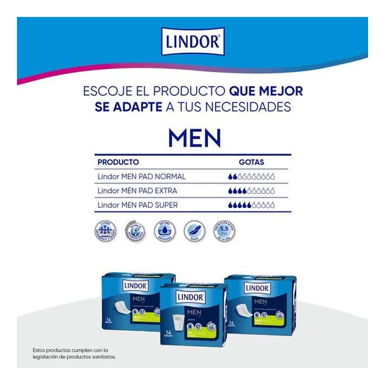 Lindor Men Pad Extra 14 pcs Lindor Men Pad Extra 14 pcs