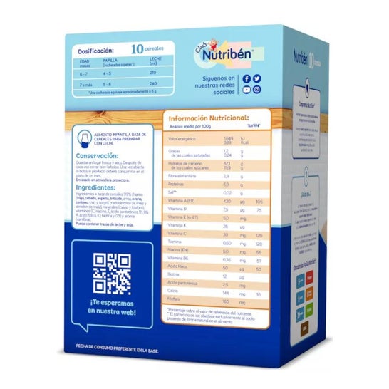 Nutriben 10 Céréales 600g Nutriben 10 Céréales 600g